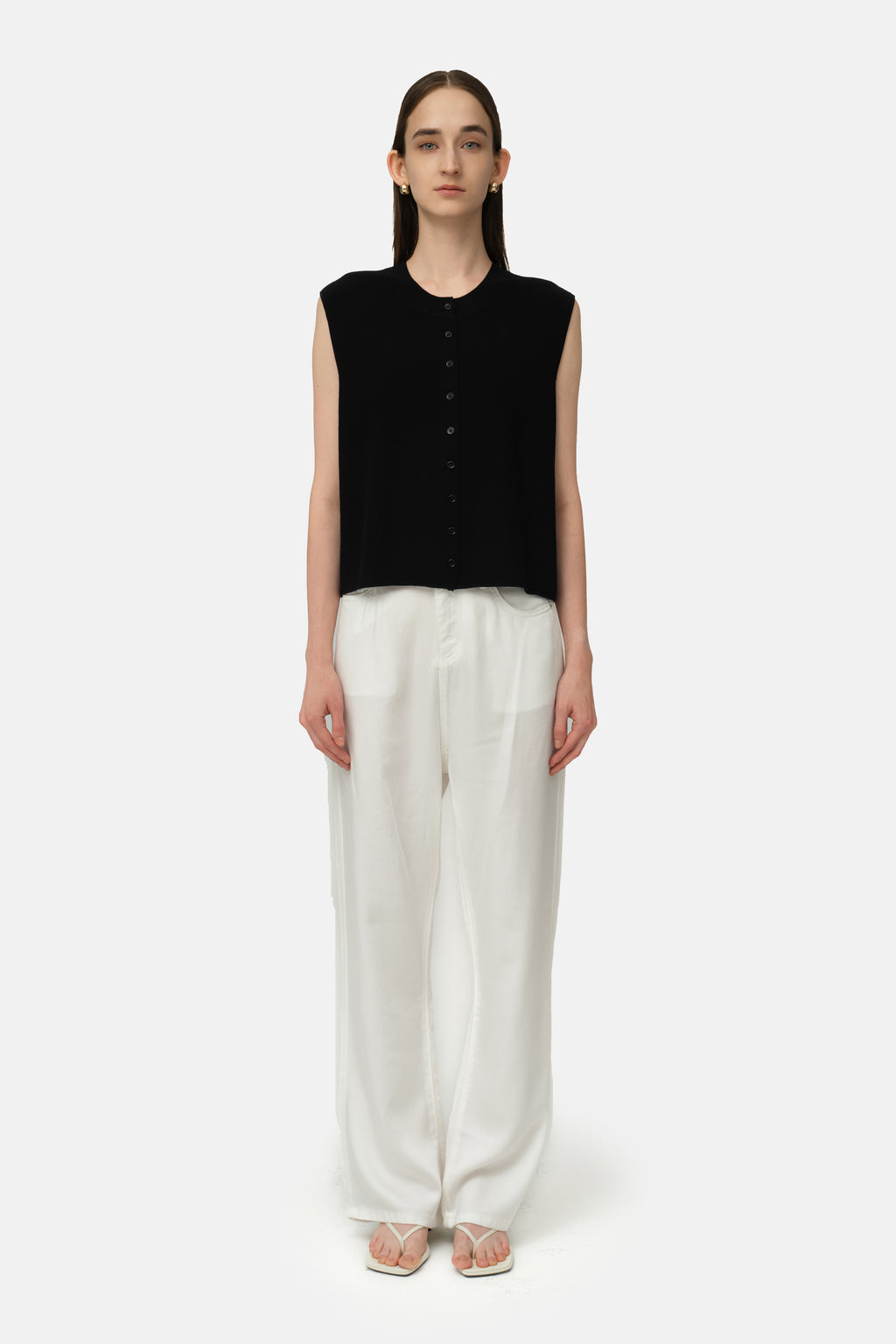 Aura Knit Vest - Black