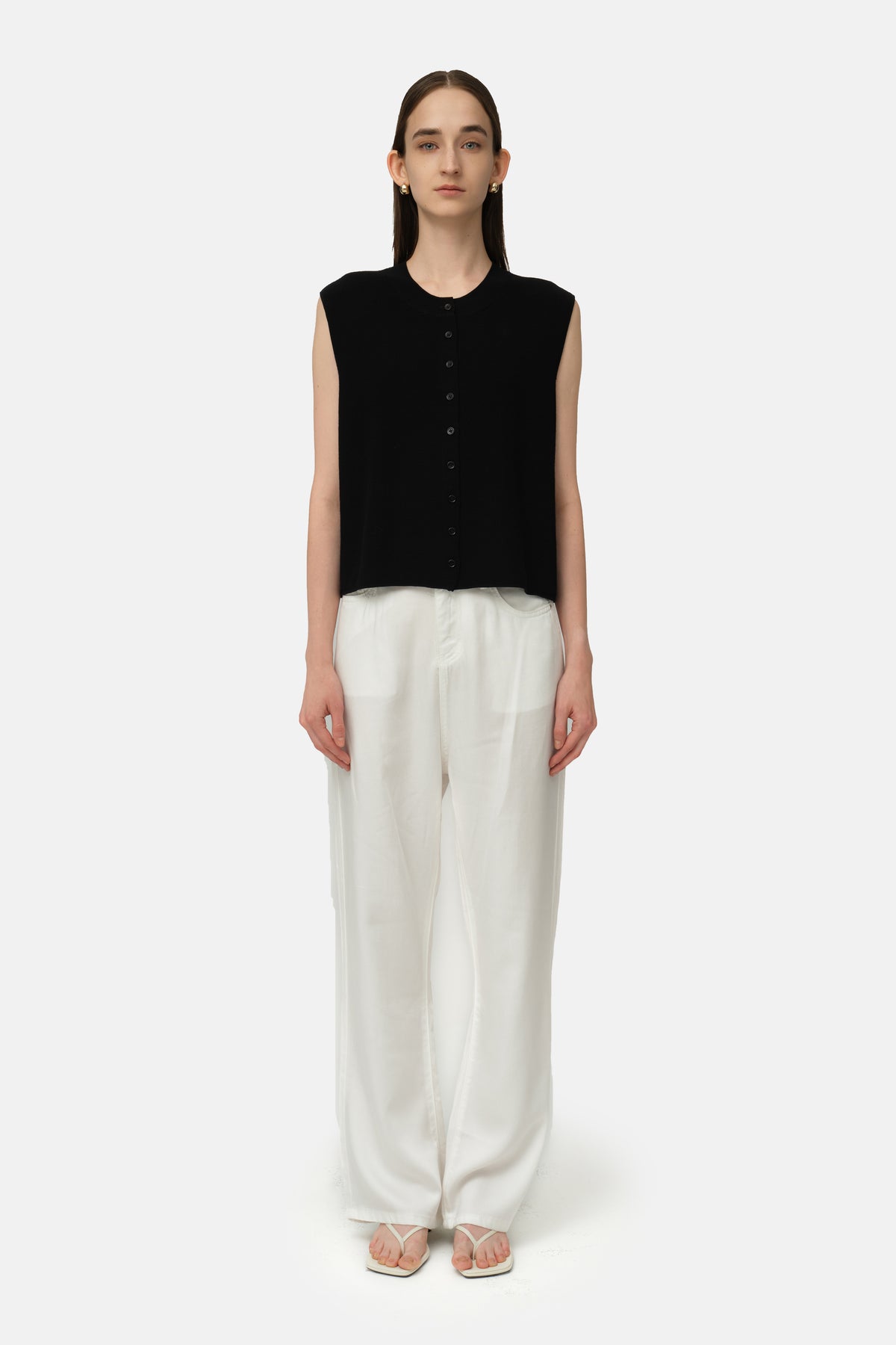 Aura Knit Vest - Black