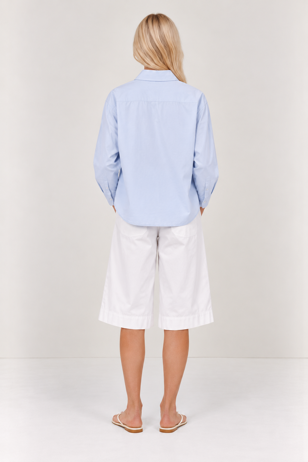 Sloane Shirt - Powder Blue